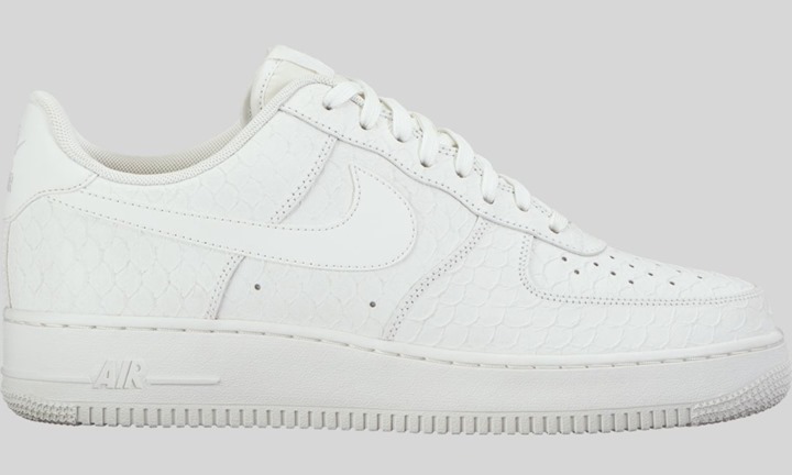 海外8月発売！トリプルホワイトのスネークパターン ナイキ エア フォース 1 07 エレベート (NIKE AIR FORCE 1 07 LV8 “Triple White Snake”) [718152-106]