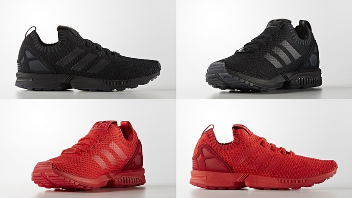 海外展開！トリプルブラック/レッドのアディダス オリジナルス フラックス プライムニット (adidas Originals ZX FLUX PRIMEKNIT “Triple Black/Red”) [S75976,7]