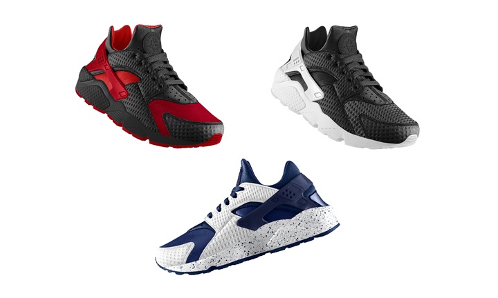 ワッフルメッシュアッパーが選択可能で通気性向上！NIKE iD AIR HUARACHE (ナイキ エア ハラチ)