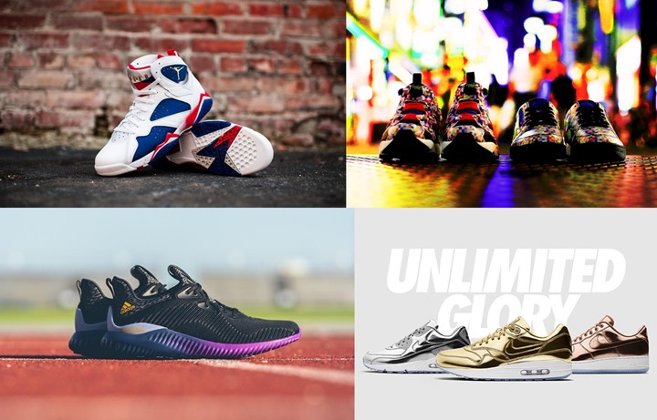 【まとめ】8/6発売の厳選スニーカー！(NIKE AIR JORDAN 7 “Alternate”)(adidas ALPHA BOUNCE)(REEBOK × atmos “NEON DIGI CAMO PACK”)(NIKE iD Olympic UNLIMITED GLORY COLLECTION)他