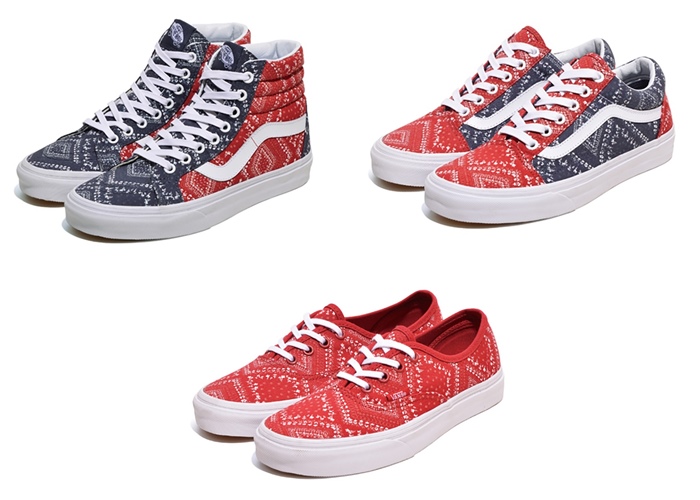 ウエストコーストをインスパイアしたバンズ “バンダナ” パックが海外近日発売！ (VANS “Bandana” Pack West Coast)