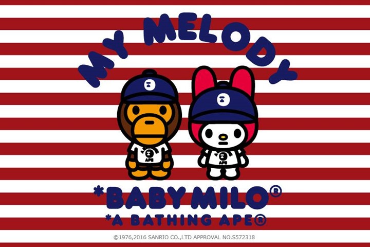 エイプ × マイメロディの特徴である"耳"を活かしたコラボアイテムが8/27発売！ (A BATHING APE MY MELODY)