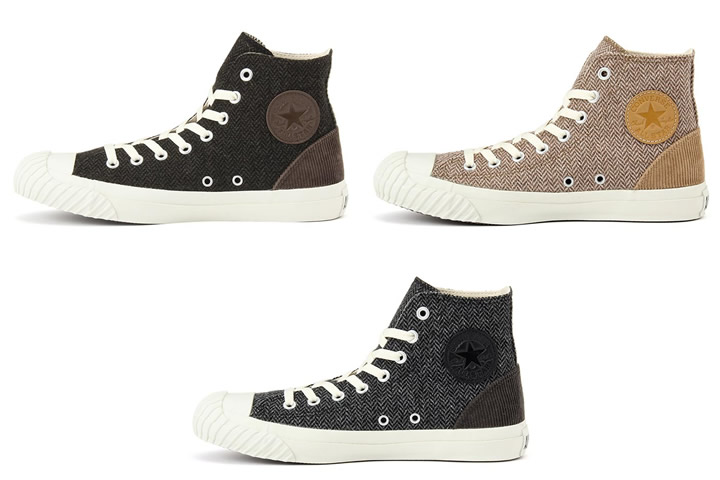 ハンタージャケットをモチーフに起毛のヘリンボーンやコーデュロイなど国産素材を採用したCONVERSE ALL STAR ST HUNTINGJACKET R HIが9月発売！ (コンバース オールスター ST ハンティングジャケット R ハイ)