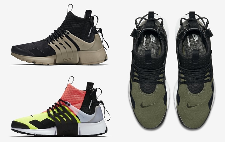 【国内9/15発売！】アクロニウム × ナイキラボ エア プレスト ミッド 3カラー (ACRONYM NIKELAB AIR PRESTO MID) [844672-001,100,200]