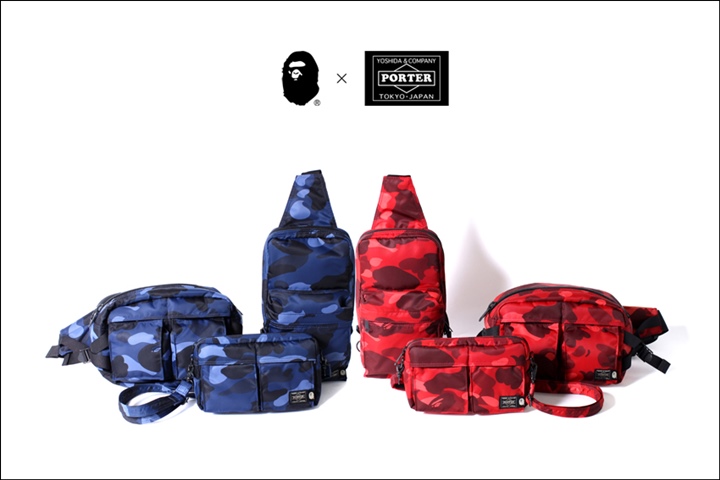 エイプ × ポーターがコラボでカラーカモのバッグ 3型が9/17発売！ (A BATHING APE PORTER)