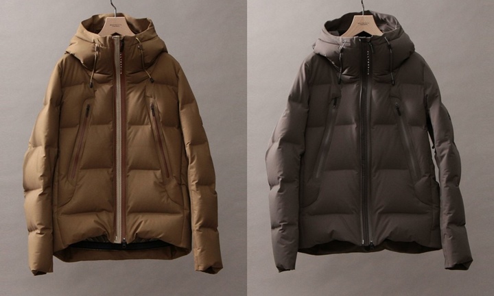 BEAUTY&YOUTH別注！DESCENTE ALLTERRAIN MIZUSAWA DOWNからハイスペックモデル「MOUNTAINEER」チャコールグレーとコヨーテブラウンを別注！ (デサント オルテライン 水沢ダウンジャケット)