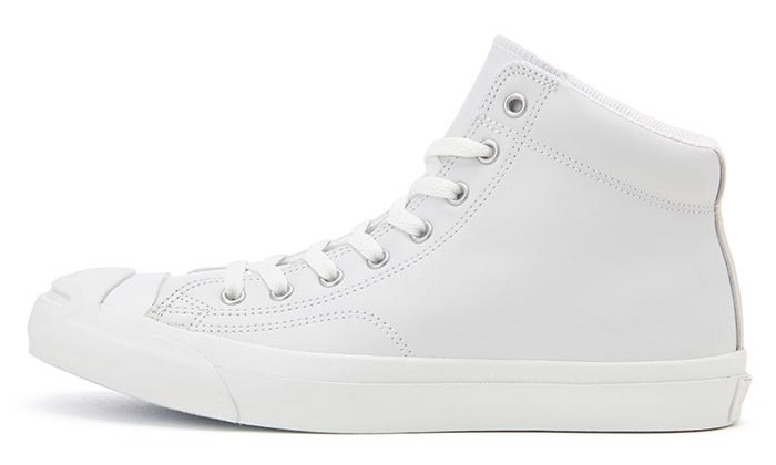 9月下旬発売！レザー製のCONVERSE JACK PURCELL LEATHER MID “White” (コンバース ジャック・パーセル レザー ミッド “ホワイト”)