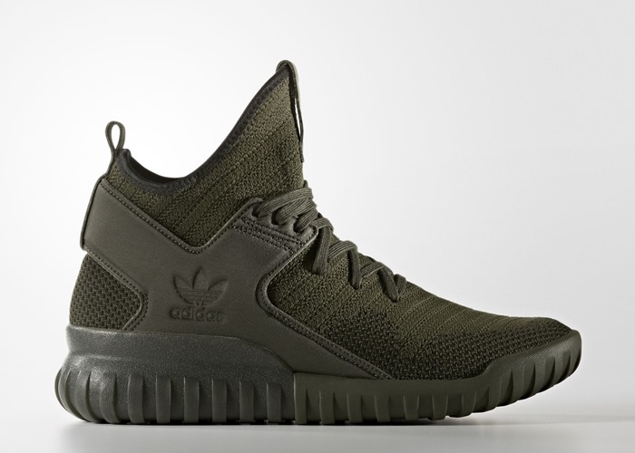 オリーブカラーのアディダス チュブラー エックス プライムニット (adidas TUBULAR X PRIMEKNIT “Olive”) [S76713]