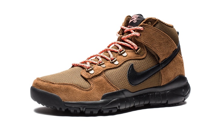 nike sb dunk high boot brown