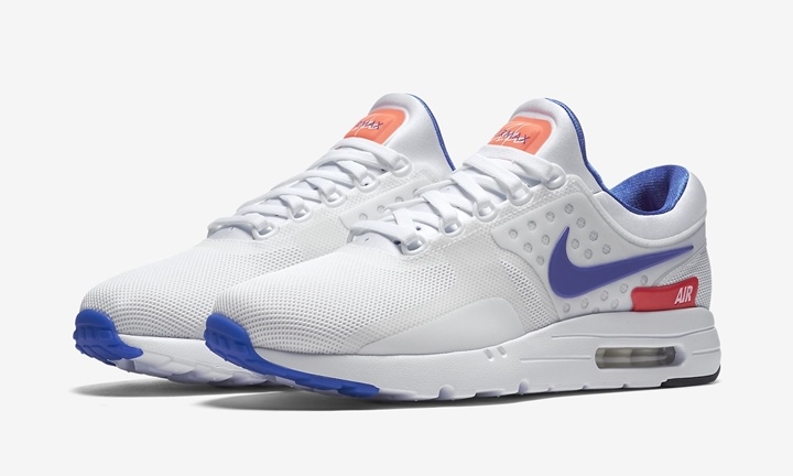 【オフィシャルイメージ】10/3発売！ナイキ エア マックス ゼロ “ホワイト/ウルトラマリン” (NIKE AIR MAX ZERO “White/Ultramarine/Red”) [789695-105]