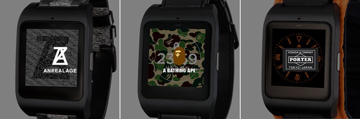 10/4発売！Androidを搭載したSony SmartWatch 3 × A BATHING APE/ANREALAGE/PORTERの3ブランドがコラボ！