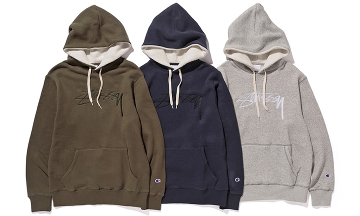 STUSSY × Champion 2016 FALLから共同製作したフリース/スウェットがリリース開始！ (ステューシー チャンピオン)