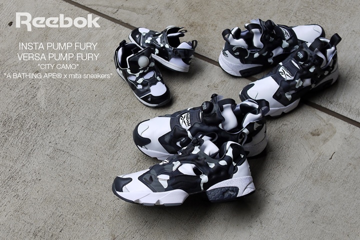 新品 Reebok Instapump Fury Mita Bape Camo