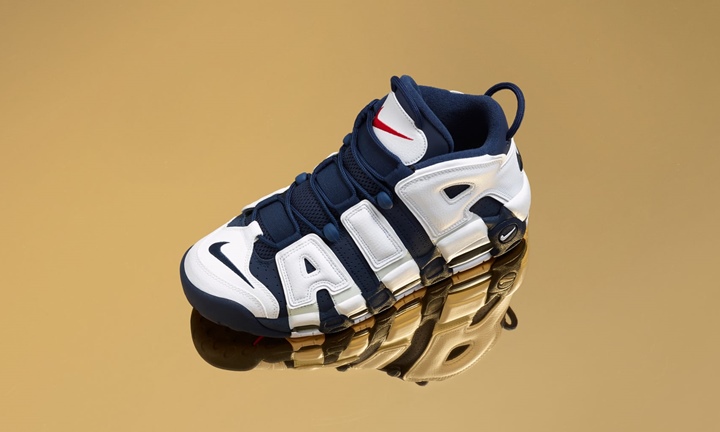 【10/25 9:00～SNKRSで再発売】ナイキ エア モア アップテンポ “オリンピック” (NIKE AIR MORE UPTEMPO “Olympic”) [414962-104]