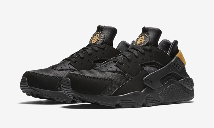 海外展開！ナイキ エア ハラチ “ブラック/メタリック ゴールド” (NIKE AIR HUARACHE “Black/Metallic Gold”) [318429-025]