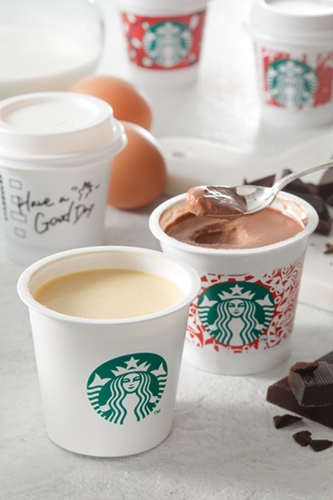 日本限定！スタバ ミルクカスタードプリン/チョコレートプリンが今日11/10からデビュー！ (STARBUCKS)