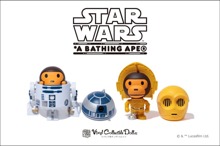 A BATHING APE × STAR WARS VCDにR2-D2/C-3POが11/23発売！ (ア ベイシング エイプ スターウォーズ)