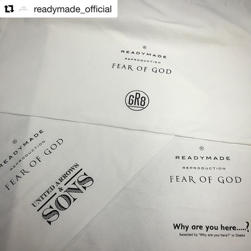 11/26発売！FEAR OF GOD × READYMADE LIMITED COLLECTION！UA & SONSにて11/19から展示！ (フィア オブ ゴッド レディーメイド)