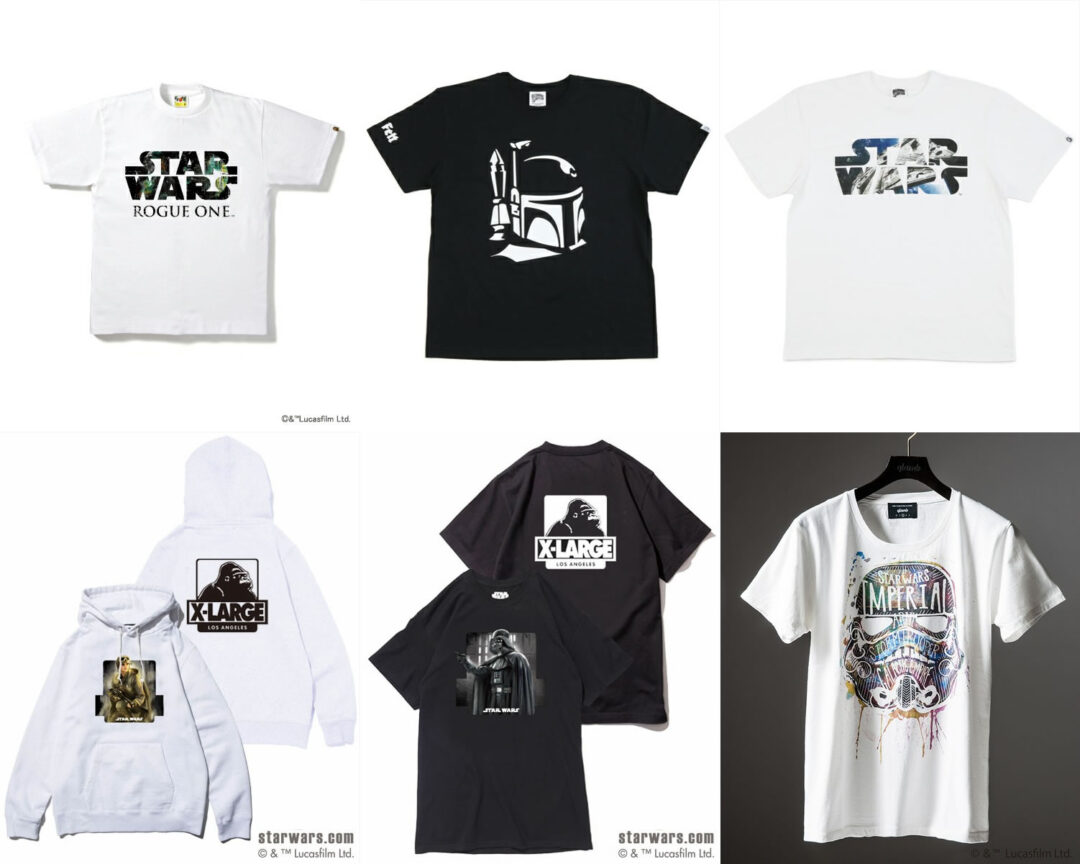 【ZOZOTOWN先行】「スター・ウォーズ」シリーズ最新作の公開記念！A BATHING APE/X-large/glamb/BILLIONAIRE BOYS CLUBのコラボアイテムが12月上旬～リリース！