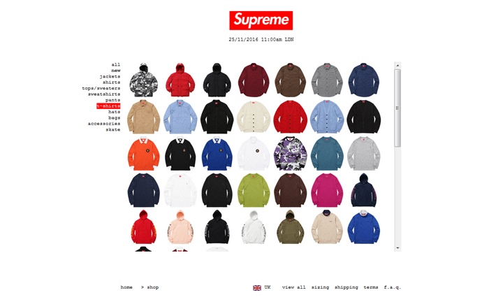 11/26発売！SUPREME (シュプリーム) 2016 F/W レギュラーアイテム一覧！