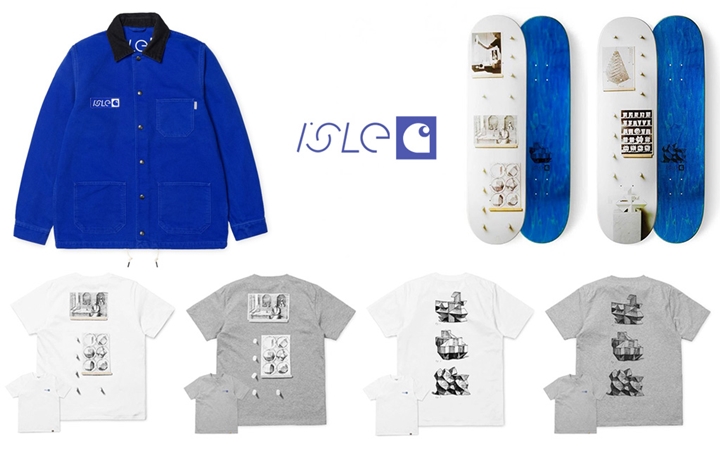 国内12/3展開！Carhartt × ISLE SKATEBOARDSとのカプセルコレクションが発売！ (カーハート)