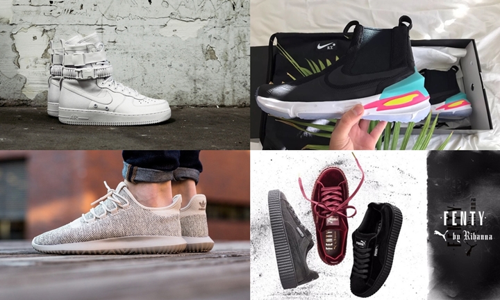 【まとめ】12/8発売の厳選スニーカー！(NIKE SFAF-1 {Special Field Air Force 1} “Triple White”)(Riccardo Tisci × NIKELAB AIR ZOOM LEGEND)(adidas Originals TUBULAR SHADOW)(PUMA x Rihanna Fenty CreeperVelvet)他