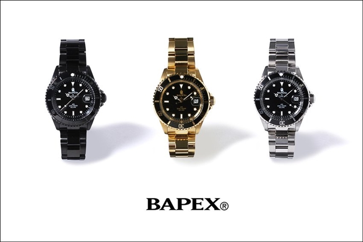 A BATHING APE オリジナルウォッチ シリーズの「BAPEX」から「TYPE 1 BAPEX」3カラーが12/10発売！ (エイプ)