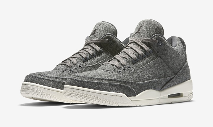 【オフィシャルイメージ】12/17発売予定！ナイキ エア ジョーダン 3 “ダーク グレー ウール” (NIKE AIR JORDAN 3 “DARK GREY WOOL”) [854263-004]