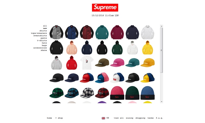 12/17発売！SUPREME (シュプリーム) 2016 F/W レギュラーアイテム一覧！