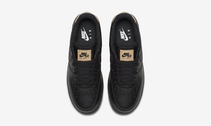 海外展開！ブラック/ガムカラーのナイキ エア フォース 1 ロー 07 エレベート (NIKE AIR FORCE 1 LOW 07 LV8 “Black/Gum”) [718152-016]