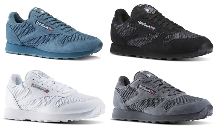 リーボック クラシック レザー & ニット (REEBOK CLASSIC LEATHER & KNITTED) [BD1645,6,7,9]