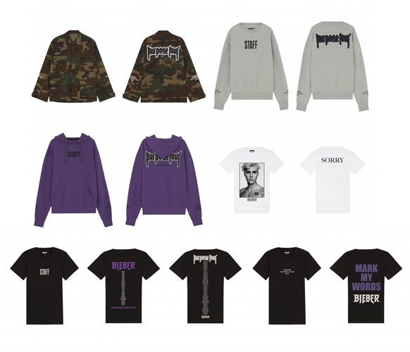 JUSTIN BEIBER “PURPOSE TOUR” × ELEVEN PARIS がUNDEFEATEDにて12/23発売！ (ジャスティン・ビーバー パーパスツアー イレブン パリ)