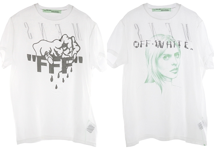 OFF-WHITE C/O VIRGIL ABLOH 2017 S/S ORGANZA TEE "FFF/TILL DEATH" (オフホワイト)