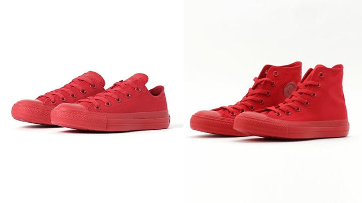 ABC-MART限定！コンバース オールスター モノカラーズ 3 "レッド" OX/HI (CONVERSE ALL STAR MONOCOLORS III "Red" OX/HI)