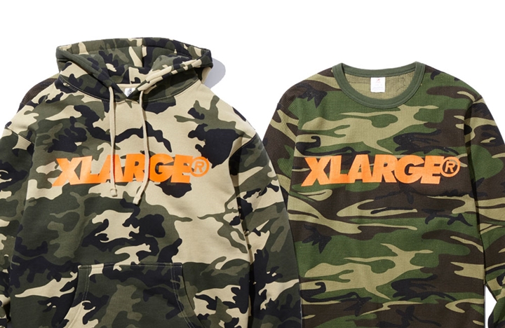 X-largeからカモフラ総柄サーマル PULLOVER HOODY/LS THERMALが2型発売！ (エクストララージ)