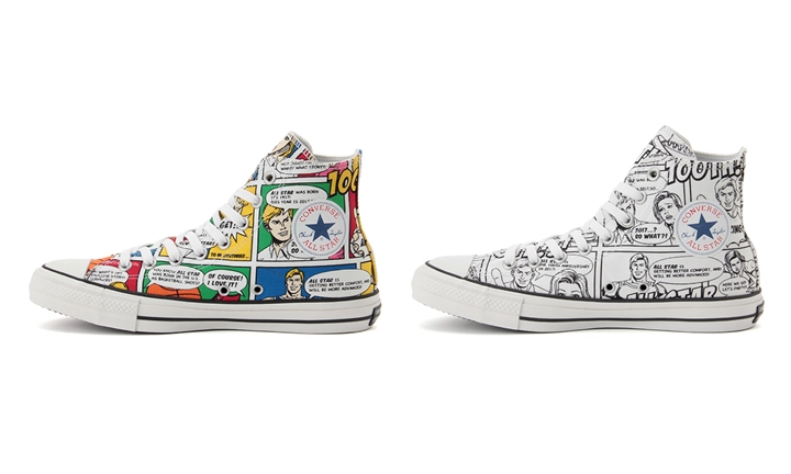 アメコミ柄をアッパー全面にプリントしたCONVERSE ALL STAR 100th “AMERICANCOMIC” HIが2017年1月中旬発売！ (コンバース オールスター)