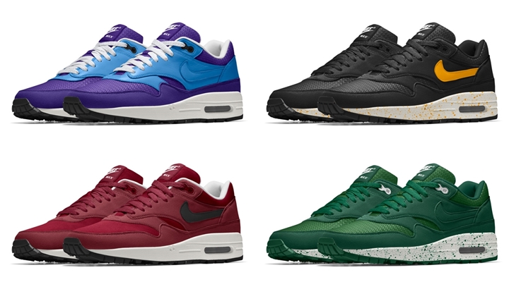 メッシュ、レザー、柔らかいスエード等の新たな素材が追加！NIKE iD AIR MAX 1 (ナイキ エア マックス 1)