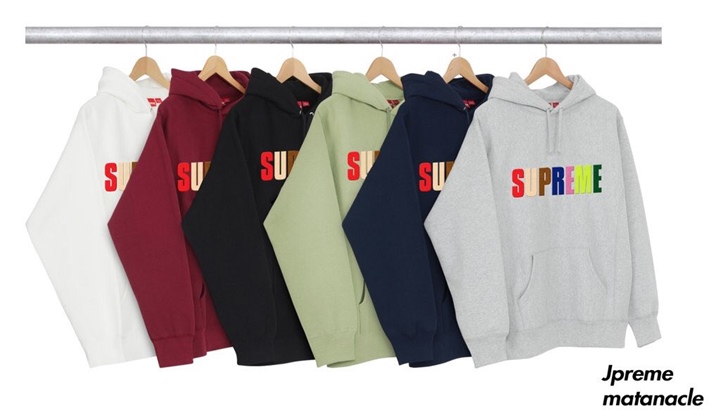 【リーク】シュプリーム (SUPREME) Multicolor Letter Hoody