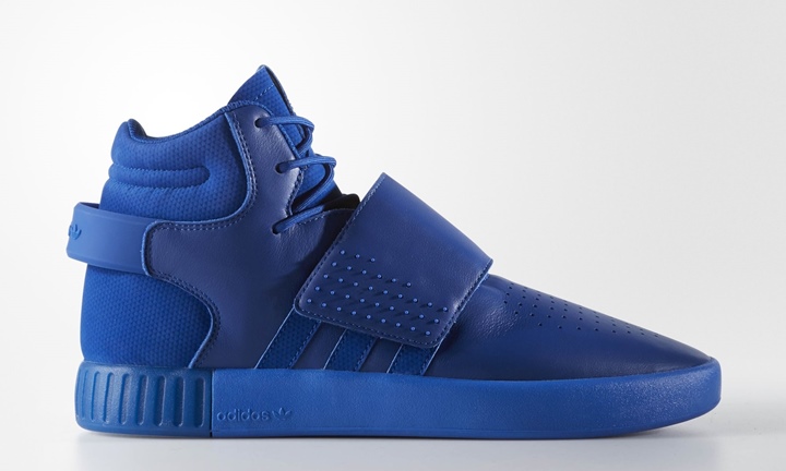 アディダス オリジナルス チュブラー インベーダー ストラップ “ブルー レザー” (adidas Originals TUBULAR INVADER STRAP “Blue Leather”) [BB8398]