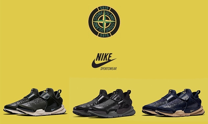 【オフィシャルイメージ】1/26発売！Stone Island × NIKE SOCK DART MID SP 3カラー (ストーンアイランド ナイキ ソック ダート ミッド SP) [910090-001,300,400]