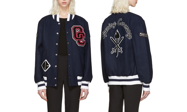 SSENSE限定！オープニングセレモニー ロゴ バーシティ ジャケット (OPENING CEREMONY LOGO VARSITY JACKET)