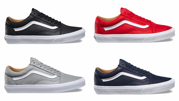 海外展開！VANS OLD SKOOL PREMIUM LEATHER 4カラー (バンズ オールド スクール プレミアム レザー