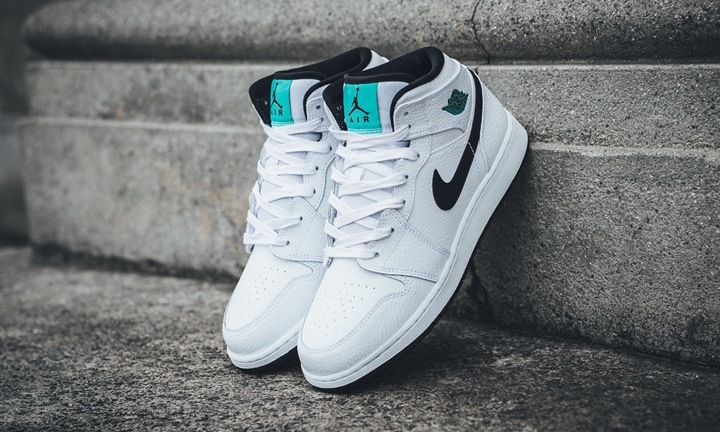 海外展開！ナイキ ウィメンズ エア ジョーダン 1 ミッド “ハイパージェイド” (NIKE WMNS AIR JORDAN 1 MID “Hyper Jade”) [554725-122]