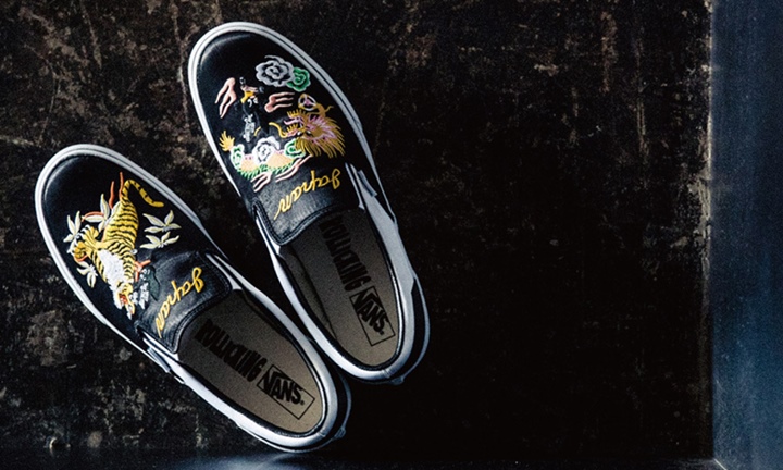 スカジャンがテーマのROLLICKING x VANS SLIP-ON ニューカラーが3月発売 (ローリッキング バンズ スリッポン コレクション)