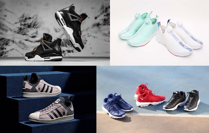 【まとめ】2/4発売の厳選スニーカー！(NIKE AIR JORDAN RETRO 4 “ROYALTY”)(adidas Originals × A BATHING APE × NEGHBORHOOD “SUPERSTAR BOOST”)(REEBOK PUMP PLUS SUPREME ENGINE JACQUARD TAPE)(AIR MAX 95 ULTRA ESSENTIAL)他