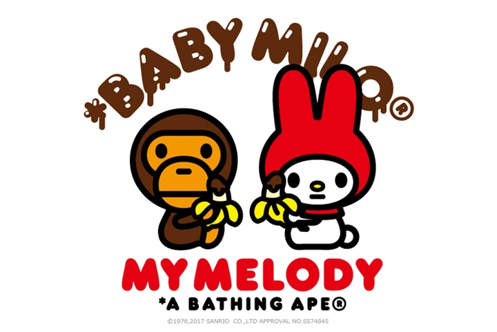 バレンタイン向けのHELLO KITTY/MY MELODY x A BATHING APEが2/11から発売！ (ハローキティ マイメロディ ア ベイシング エイプ)