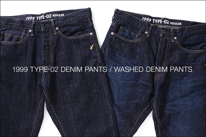 A BATHING APEから上質な生地と熟練の職人によるMADE IN JAPANを体感できるデニムパンツ「TYPE-02 DENIM PANTS」が2/11発売！ (ア ベイシング エイプ)