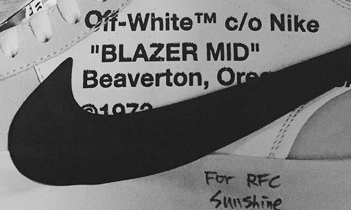 【真偽不明リーク】OFF-WHITE c/o VIRGIL ABLOH × NIKE BLAZER MID (オフホワイト ナイキ ブレーザー ミッド)