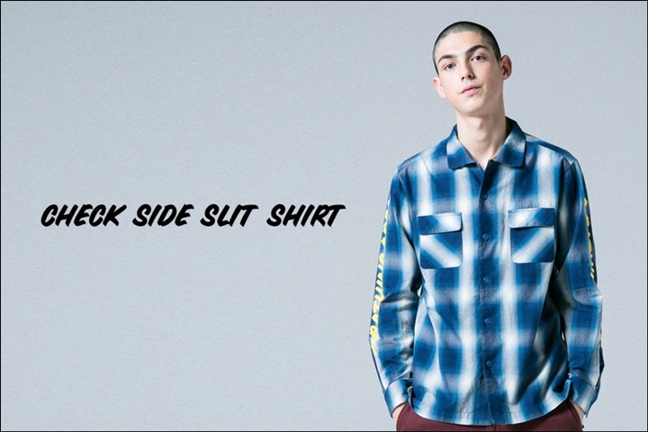 A BATHING APEから濃淡のある滲んだようなチェック柄が特徴のオンブレーチェックで仕上げたシャツ「CHECK SIDE SLIT SHIRT」が2/11発売！ (ア ベイシング エイプ)