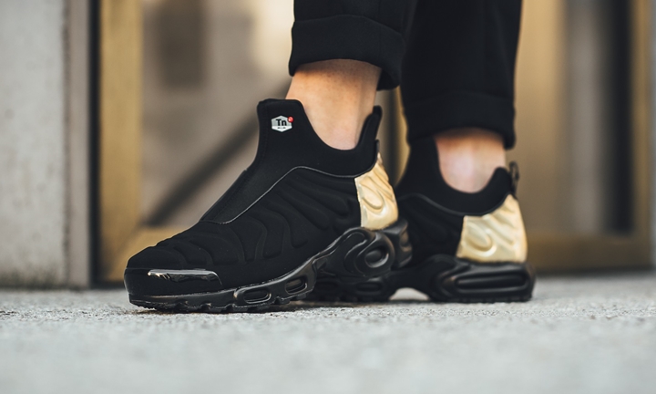 2/21発売！ナイキ ウィメンズ エア マックス プラス スリップ SP "ブラック/メタリック ゴールド" (NIKE WMNS AIR MAX PLUS SLIP SP "Black/Metallic Gold") [940382-001]